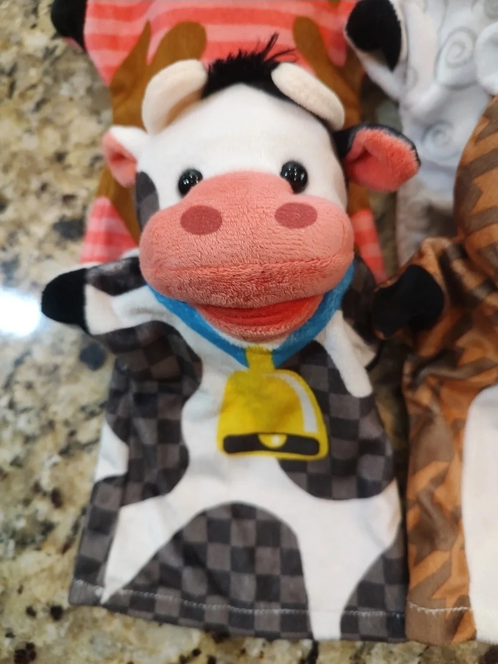 Melissa And Doug Farm Animal Hand Puppets Pig Cow Horse Sheep Education Lot Of 4